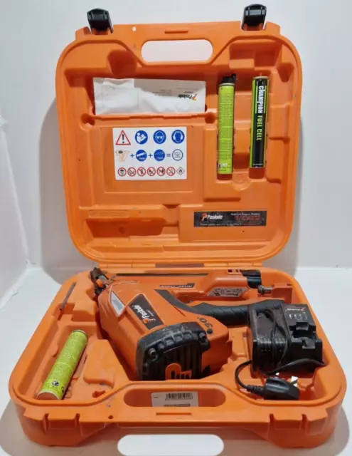 Paslode IM350+ Plus Gas Nail Gun Cordless Lithium Nailer W/ Case, 2x Fuel Cell