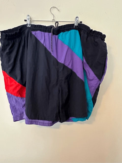 Vintage Private Club Nylon Color-block swim trunks