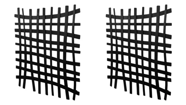 Two Modern Industrial Abstract Gridlines Iron Wall Panels 24" Uttermost 04293