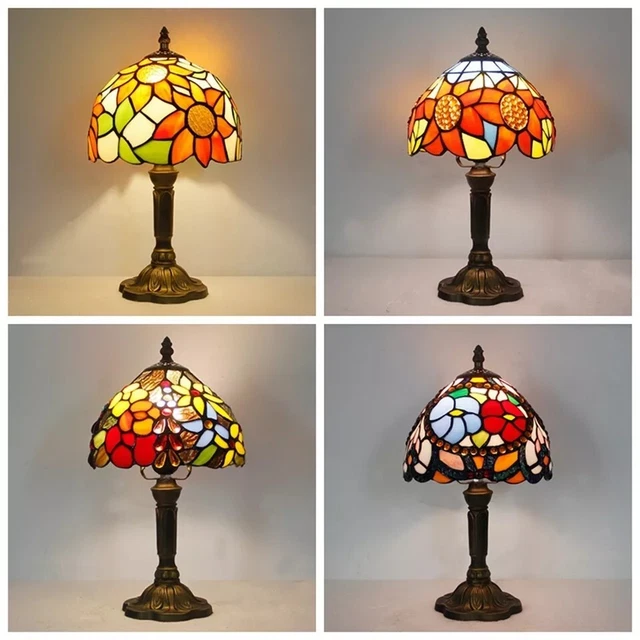 LAMPADA da tavolo IN STILE TIFFANY liberty in vetro