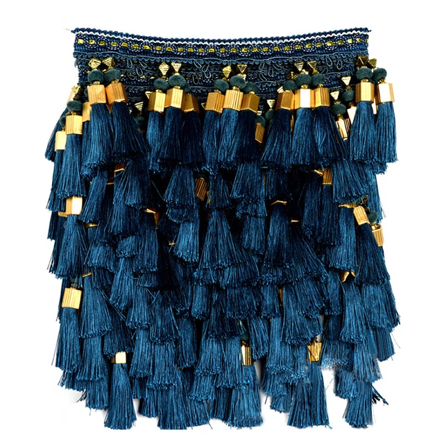 1M Curtain Tassel Fringe Trim Fabric Sewing Crafts DIY Ribbon Sewing Upholstery 3
