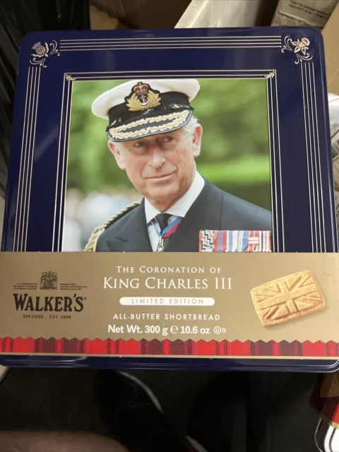 Walkers shortbread commemorating King Charles The III