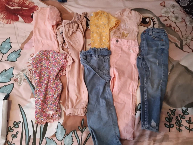 girls clothes 2 to 3 years summer mixed  bundle  f&f primark