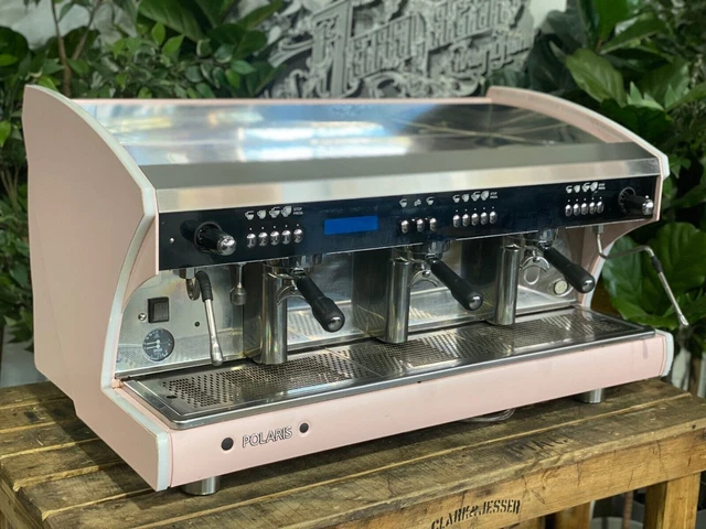 Wega Polaris Tron 3 Gruppo Rosa Macchina Caffe' Espresso Commerciale Custom