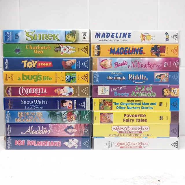 BULK LOT KIDS Childrens VHS Video Tapes Movies Shows x 18 (Near New