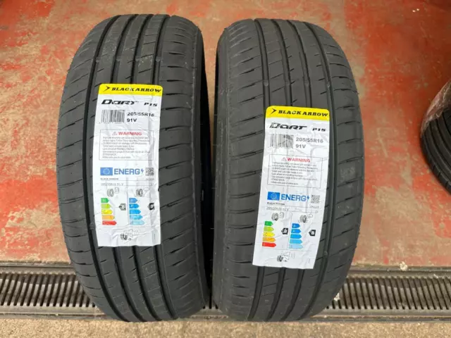 X2 205 55 16 91V BLACKARROW B,B RATED HIGH MILEAGE BRAND NEW Tyres 205/55R16