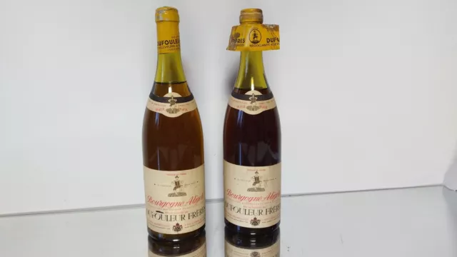 Lot de 2 Bourgogne Aligoté Dufouleur Frères Vin Blanc "VSR" Sans Millésime