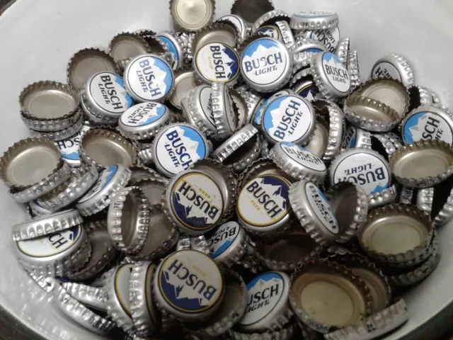 600 Busch Busch Lite Beer Caps Dented 3 Pounds Bulk Lot Crafts Fresh Off The Bar