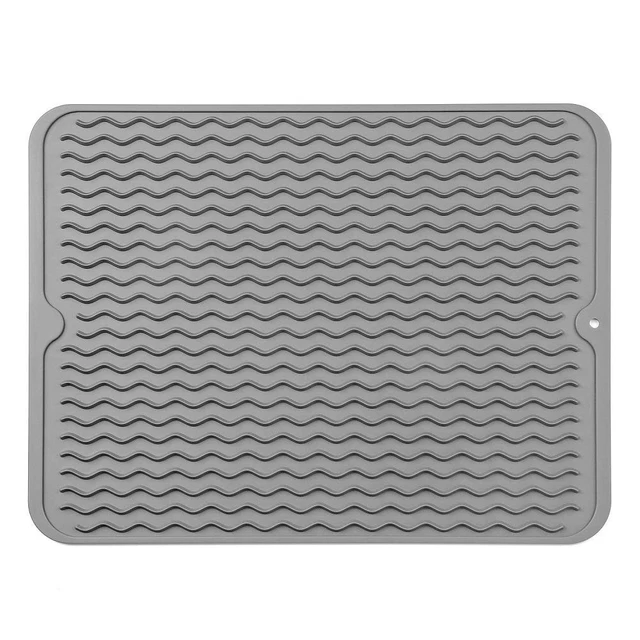 Alfombra de secado de platos de silicona MicoYang para múltiples usos, fácil...