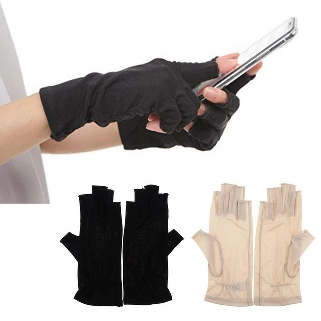 Reine Seide, superweiche, dünne, halbe Thermohandschuhe, Ski, Fahrrad,