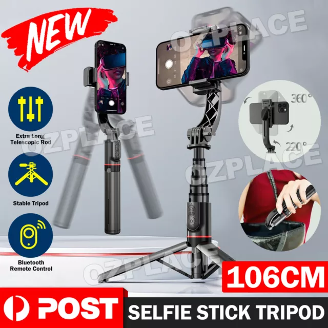 Selfie Stick Handheld Tripod Stand Bluetooth Shutter For Gopro iPhone Samsung AU