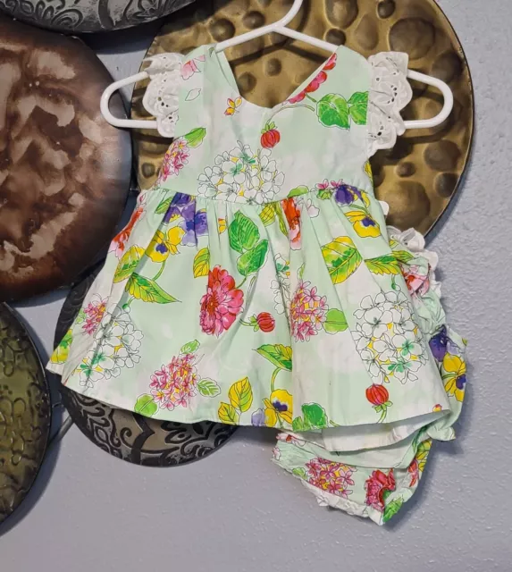 NWT! Baby Starters Baby Girls 6 MOS 2-Piece Floral Dress & Rhumba Pants
