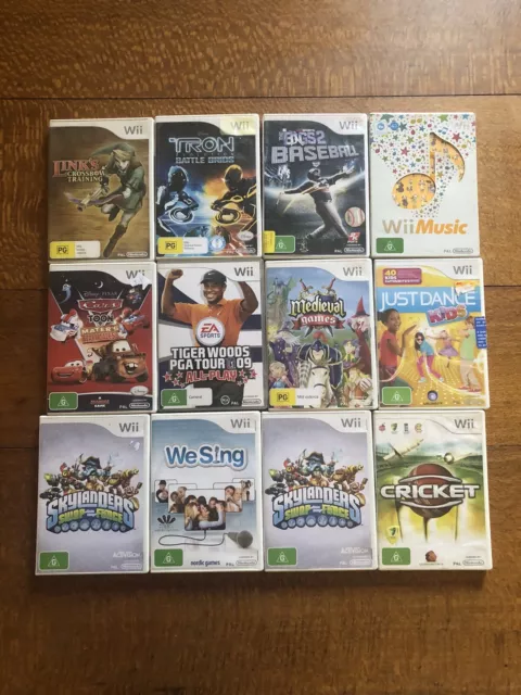 nintendo wii games bundle Lot Of 12  Missing Booklets VG To Like New Discs