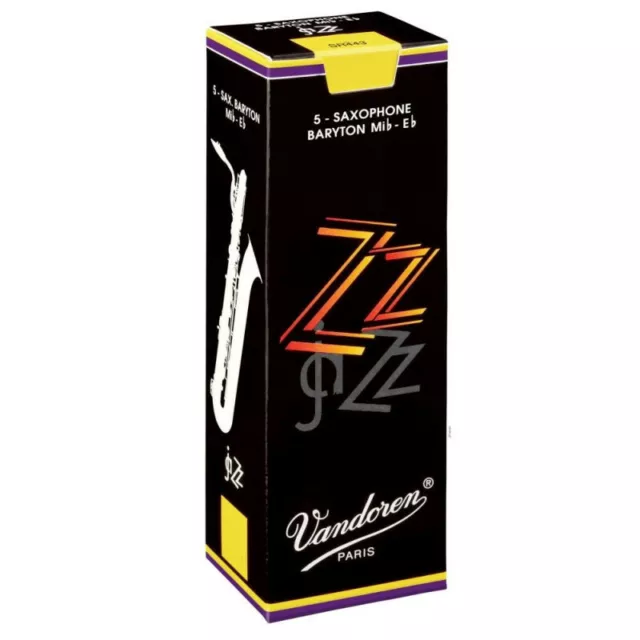 Boîte de 5 anches saxophone baryton ZZ Force 2.5 - Vandoren SR4425