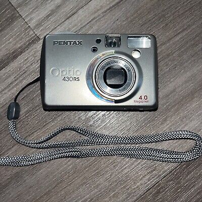 Pentax Optio 430RS Digital 4MP Point and Shoot Camera Point And Shoot No Battery