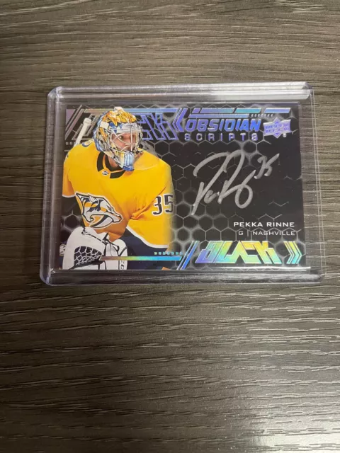 2020-21 Upper Deck Black Pekka Rinne Auto Nashville Predators