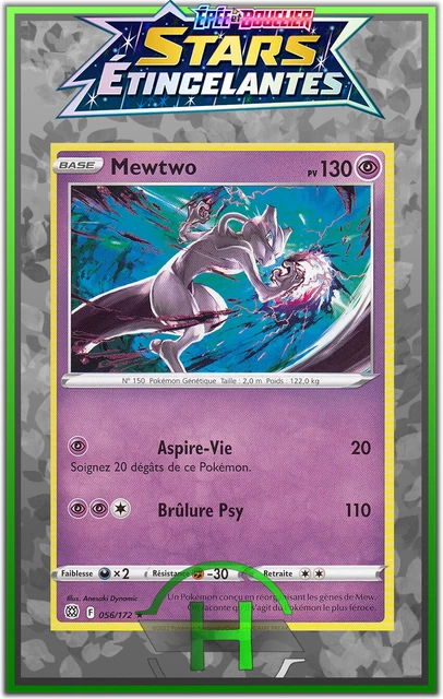 MEWTWO - EB09:STARS tincelantes - 056/172 - Carte Pokmon Franaise Neuve  EUR 3,90 - PicClick FR