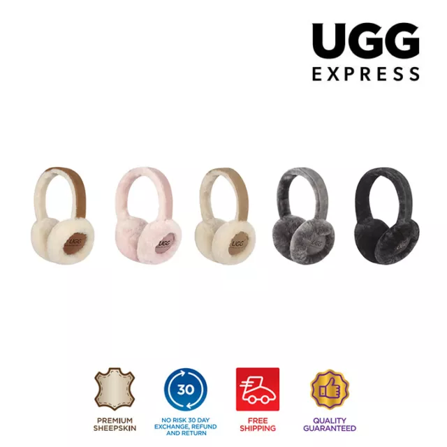 AUSTRALIAN SHEPHERD® UGG Earmuffs Sheepskin Wool Foldable Winter Earflaps Connie