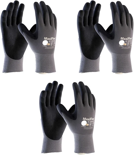 MaxiFlex ATG 34 -874 Seamless Knit Nylon - Lycra Gloves with Nitrile Coated Grip