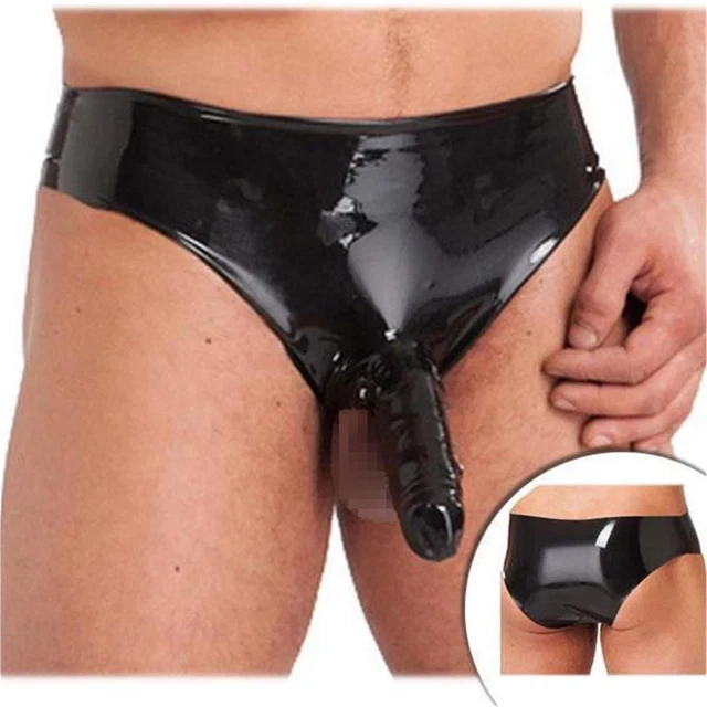 LATEX HERREN SLIP mit PENISHLLE + Hoden * L * rubber Gummi Kondom Panty in  haut EUR 15,40 - PicClick DE