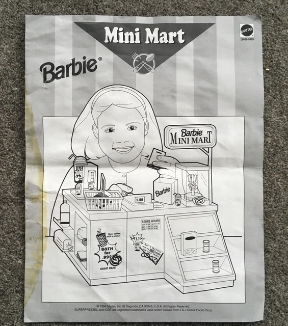 Barbie mini mart playset deals