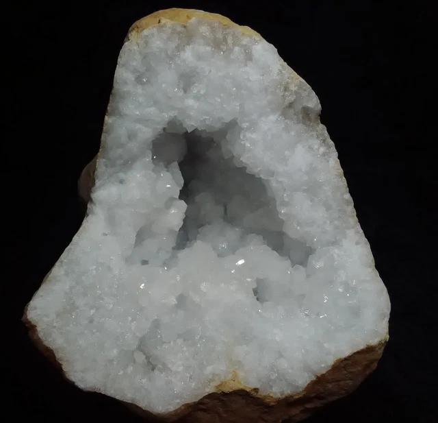 Quarz, Schneequarz geode aus Ouled Bou Ali, Khouribga. Sahara, Marokko # 8