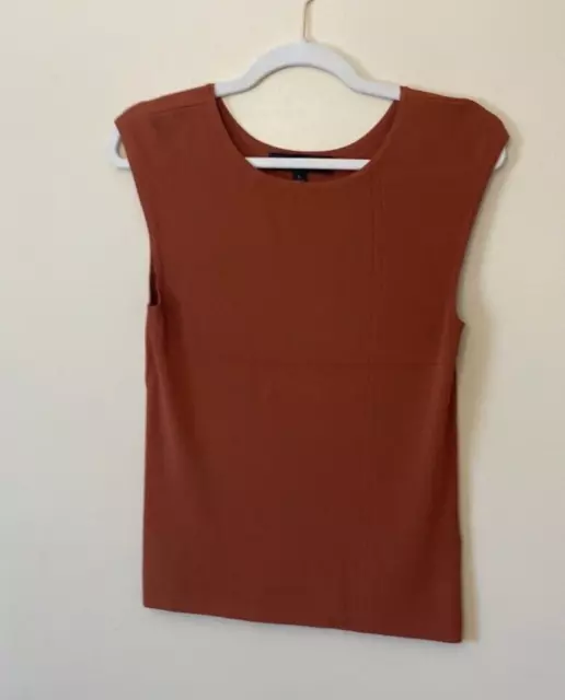 Kasper sleeveless knit top Large viscose nylon W1016