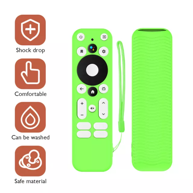 Silicone Remote Control Case for Walmart onn. Android TV 4K UHD (Luminous Green)
