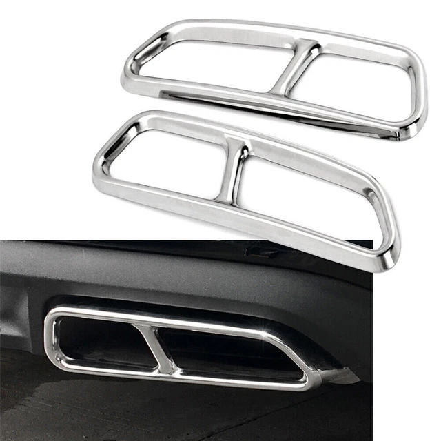 Copertura guarnizione tubo scarico posteriore acciaio inox per Audi A6 S6 2015-18