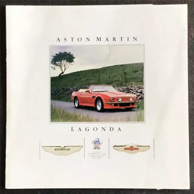 ASTON MARTIN Car Range Sales Leaflet c1986