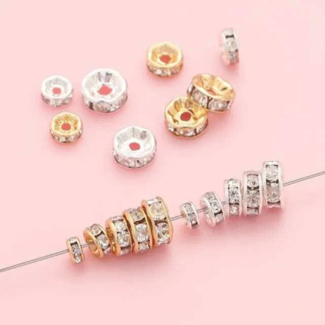 Fournitures de bijoux polyvalentes à faire soi-même 50 pièces 4 mm perles d'e