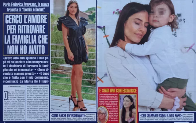 Italian Clipping Ritaglio 2022 FEDERICA AVERSANO cerco l'amore per  3 PAGINE