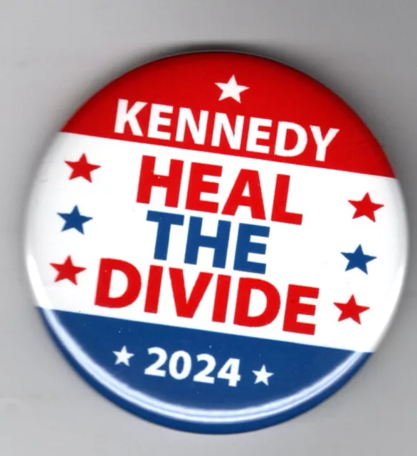 ROBERT F KENNEDY Jr President 2024 Heal the Divide Pic campaign button