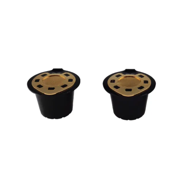 2 Pcs Refillable Coffee Cup Reusable Coffee Cup Coffee Espresso Machine Sieve