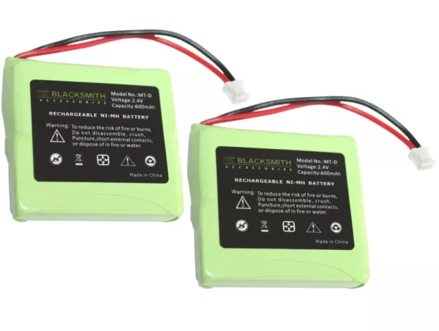 2 x LogiCell Akku für FRITZFon FRITZ Fon MT-D MTD Batterie 5M702BMXZ Accu