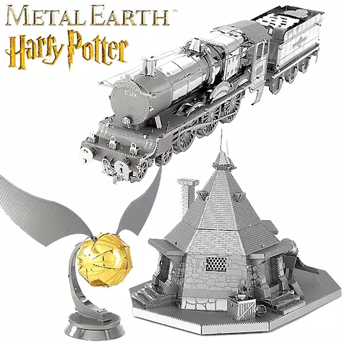 HARRY POTTER Fascinations METAL EARTH Miniature 3D Metal Model Kits/Puzzles NEW