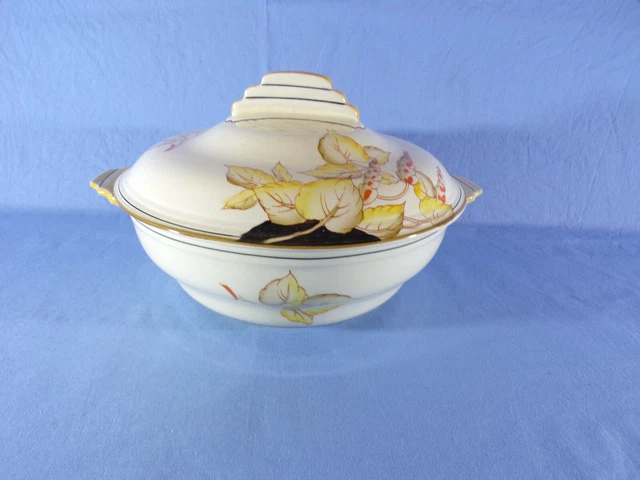 Vintage Art Deco 1930 Crown Devon Fieldings Ranlelgh Pattern Vegitable Tureen