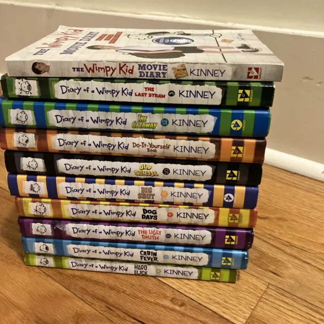 Diary of a Wimpy Kid Collection 10 Books 8 Hard 2 Soft