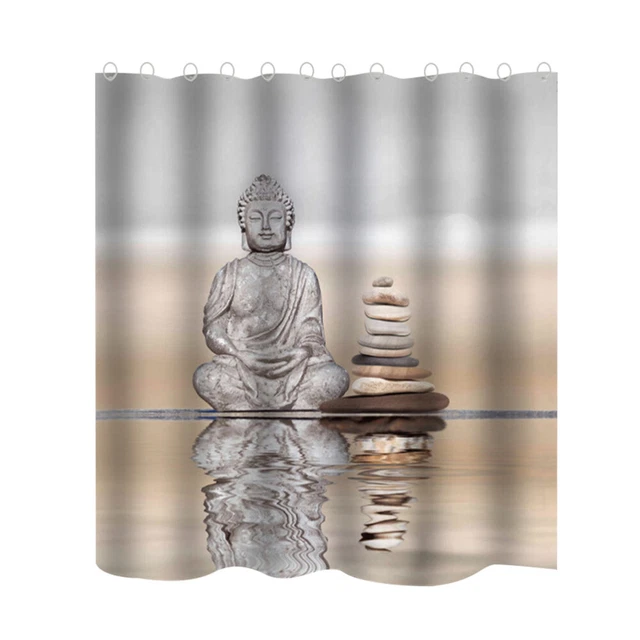 1 pz tenda doccia poliestere impermeabile tenda partizione stampata Buddhakaya