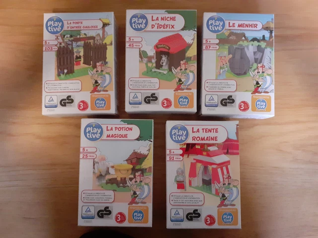 Lot De 2 Boîtes Clippys Playtive Astérix - Le Menhir Et La Porte D'entrée Gauloise, Neuf