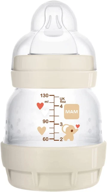 Botello anticólicos autoesterilizante MAM Easy Start (1 x 130 ml), biberón con...