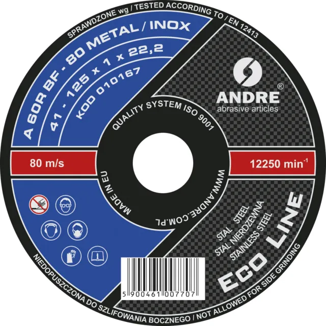 Angle Grinder Cutting Discs Professional Metal Cutting Slitting Discs 125 mm