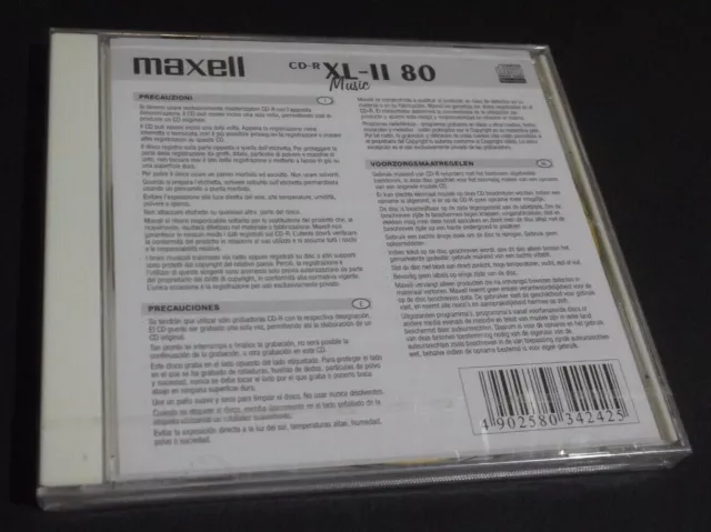 Maxell CD-R80 XL-II 80 Mins Music Audio Blank Recordable Disc CDR - NEW & SEALED 2