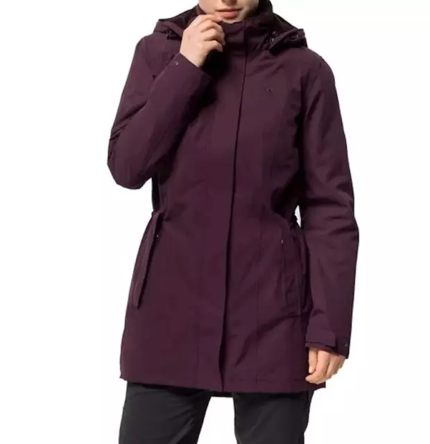 Jack Wolfskin Madison Avenue wasserdichte Outdoor-Jacke Lila Gr. S