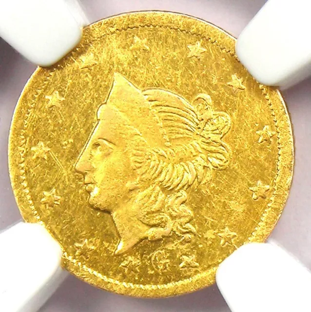 1870 Liberty California Gold Dollar G$1 BG-1202 R5 - NGC MS62 - $3,000 Value!