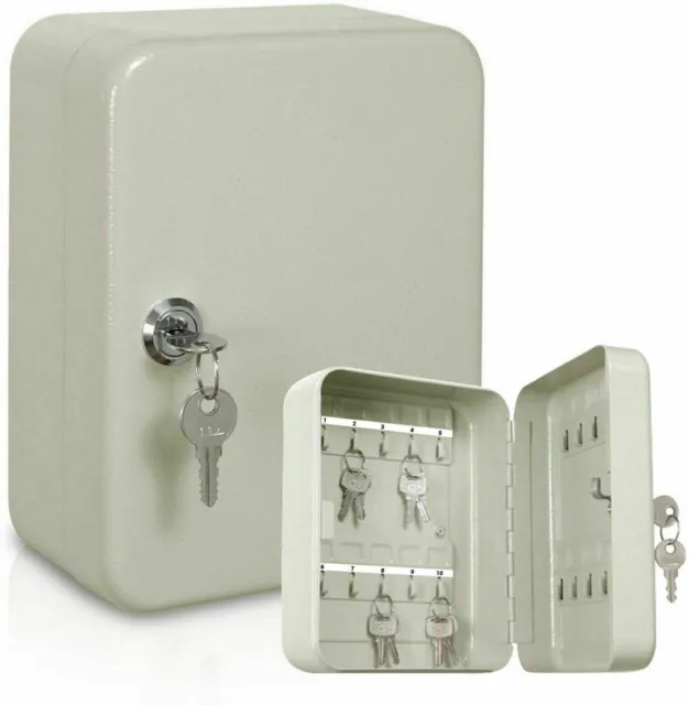 Durable Wall Mount Key Cabinet Key Lock Box With 48 Key Hooks Organiser Locker