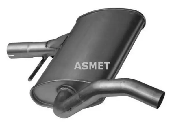 ASMET 03.037 Silenciador intermedio para VW GOLF III (1H1) Golf III Cabrio (1E7)