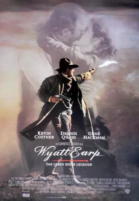Wyatt Earp - Kevin Costner - Dennis Quaid - Filmposter A3 29x42cm gerollt