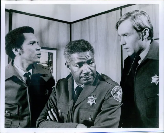 Photo Actor Police Officers Two African American One White Ossie Davis 8X10
