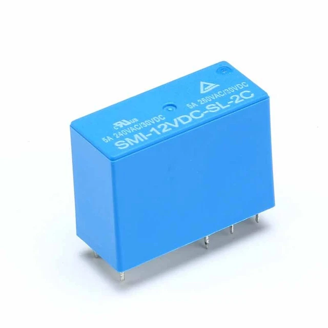 MINI SONGLE RELAY SMI05V/12V/24VDCSL2C 5A 250VAC/30VDC 8 Pin PCB 2NO